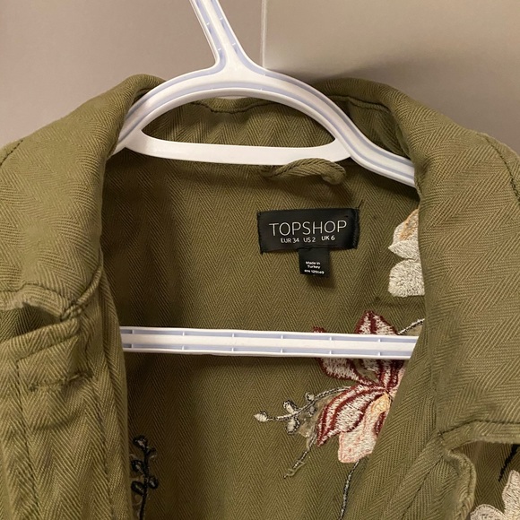 Embroidered Army Jacket Topshop - Picture 4 of 9